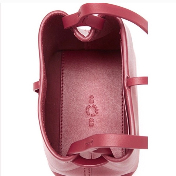 KARA red leather crossbody bag - Picture 2 of 3